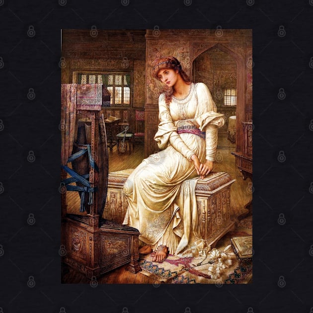 Elaine - John Melhuish Strudwick by forgottenbeauty